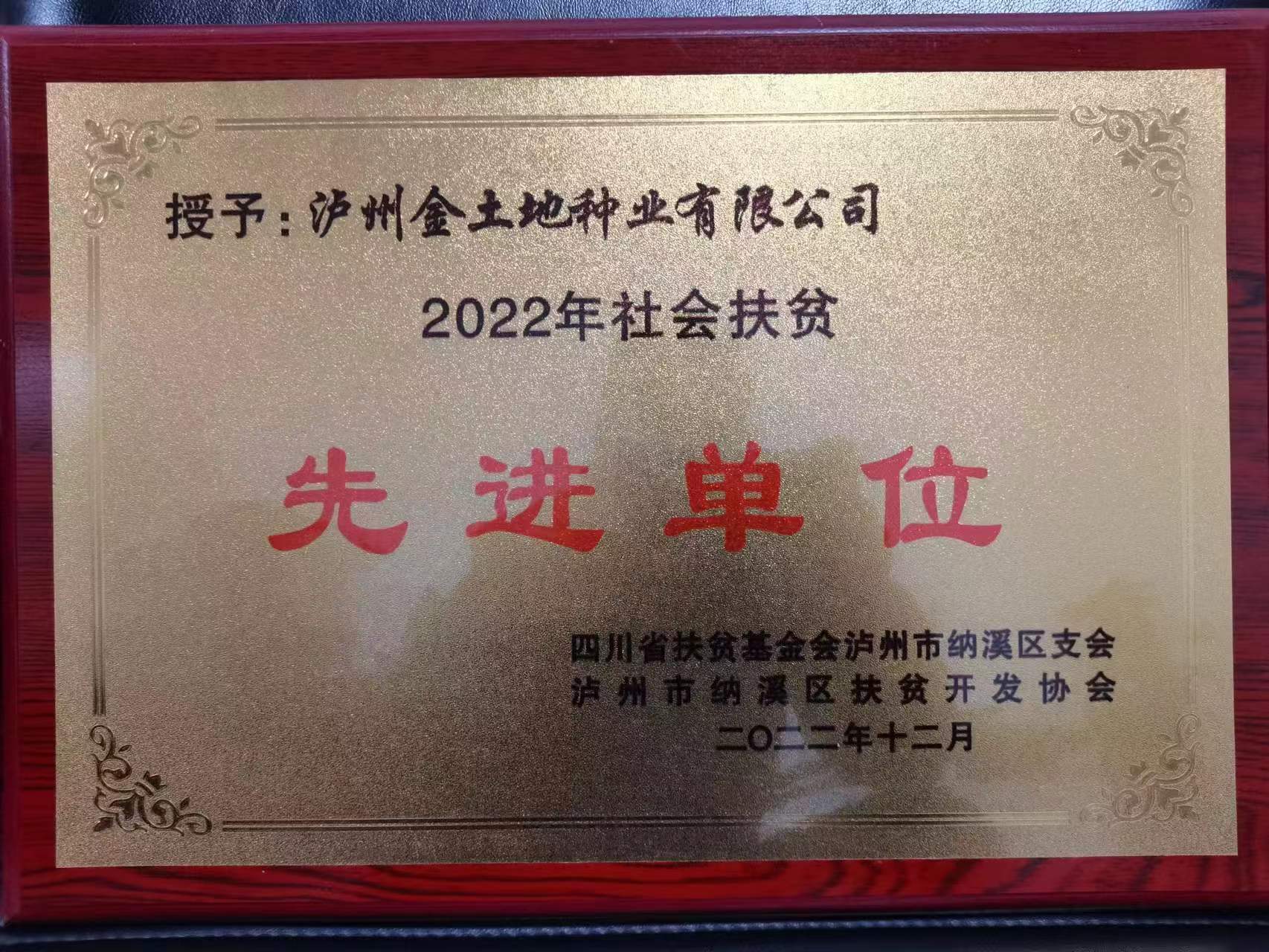 2022年社會(huì)扶貧先進(jìn)單位